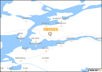 Namsos map