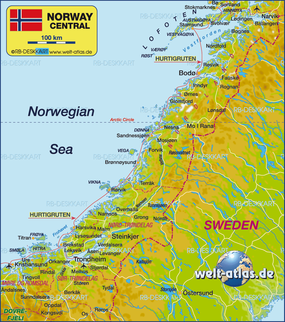 norway Namsos map