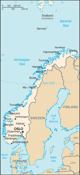 Oslo map norway