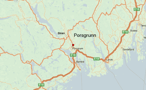 Porsgrunn road map