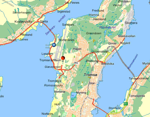 Tromso area map