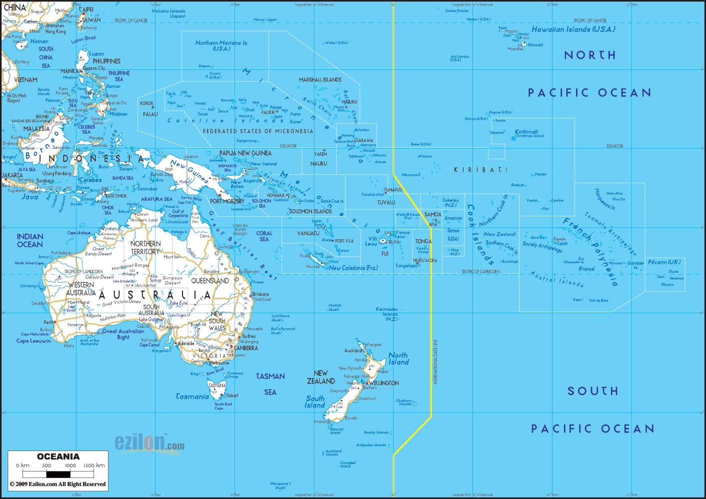 oceania road map