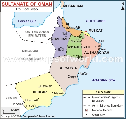 oman political map