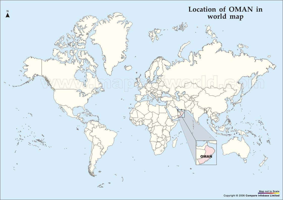 oman world map