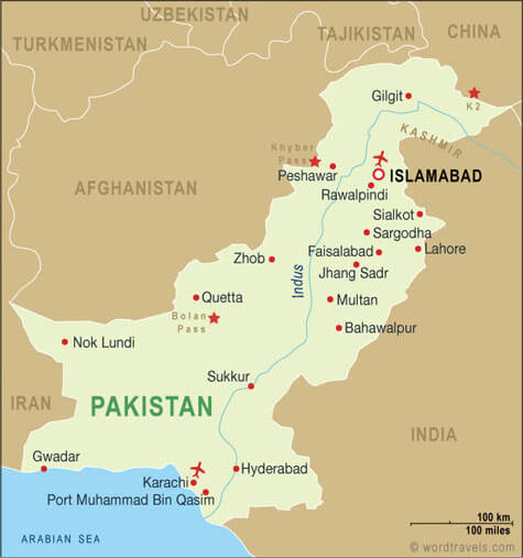 pakistan map political