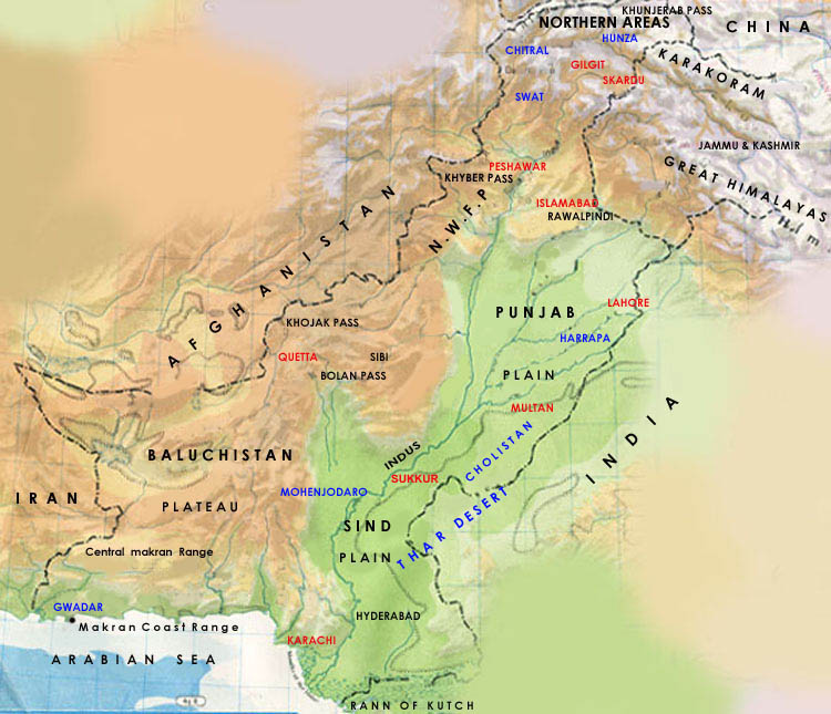 pakistan maps