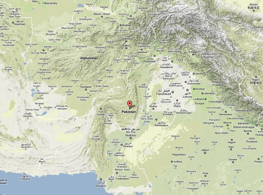 pakistan topographic map
