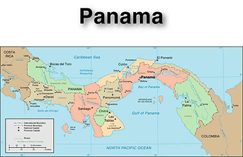 Panama Map Central America