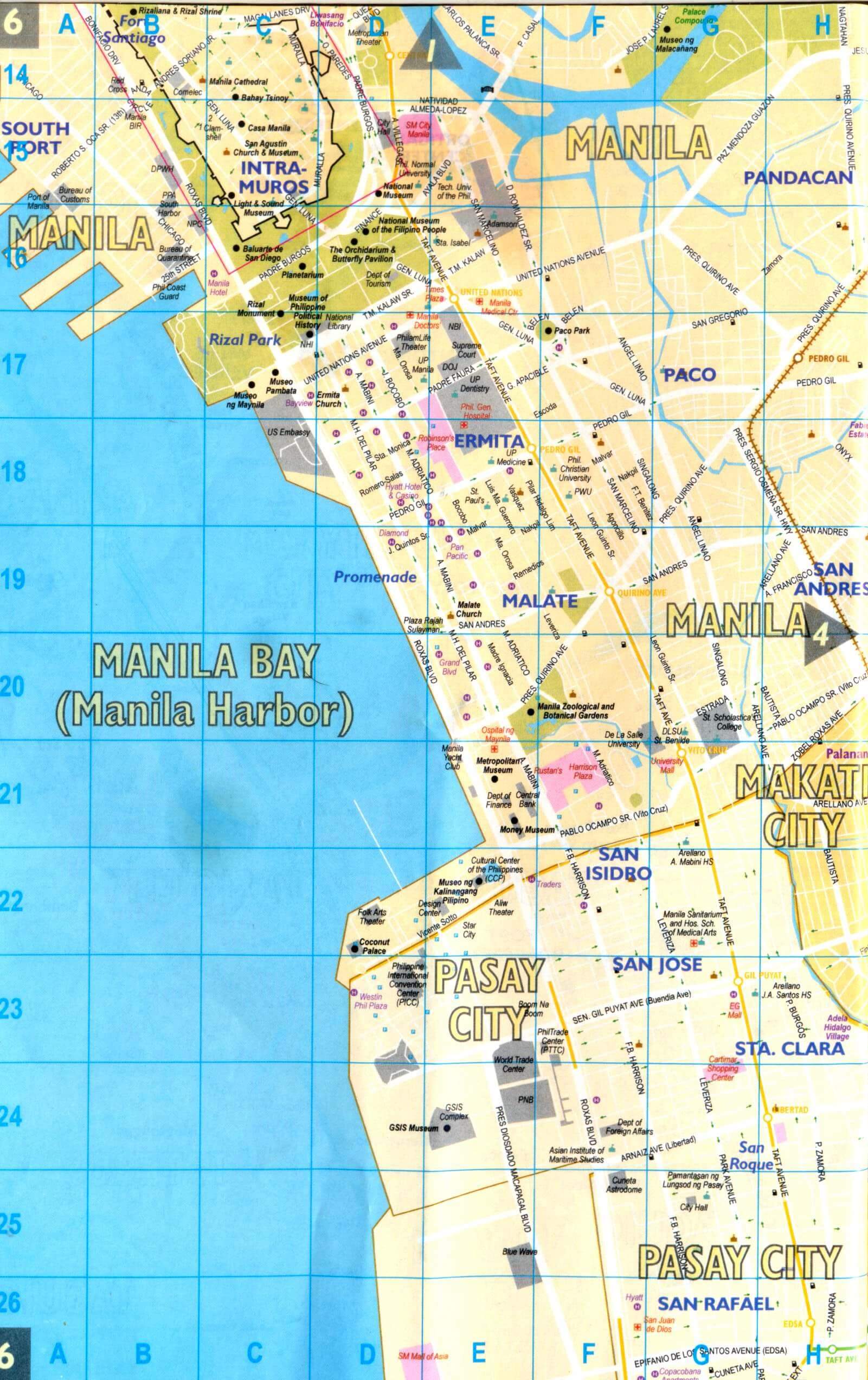 manila map philippines