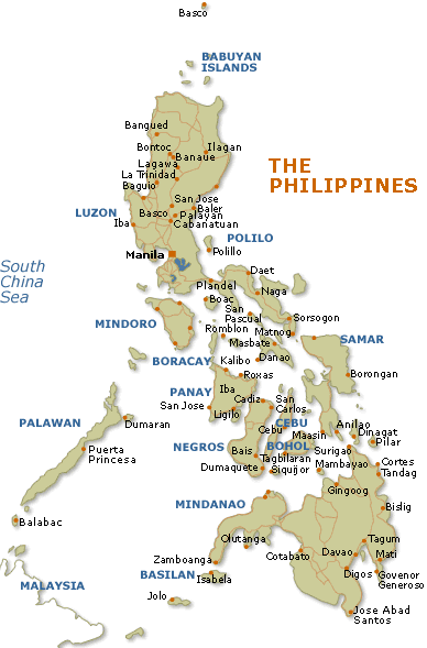 philippines islands map