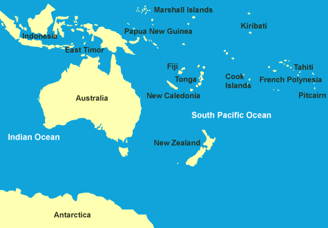 map oceania pitcairn islands
