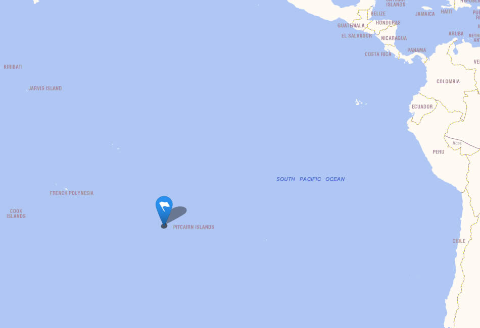 map pitcairn islands