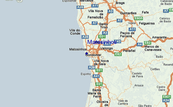 Matosinhos regions map