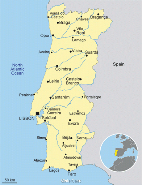 portugal Matosinhos map