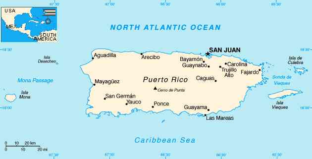 puerto rico politic map