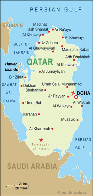 Qatar musayid map