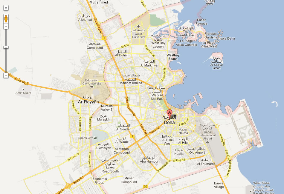 map of doha