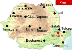 romania braila map