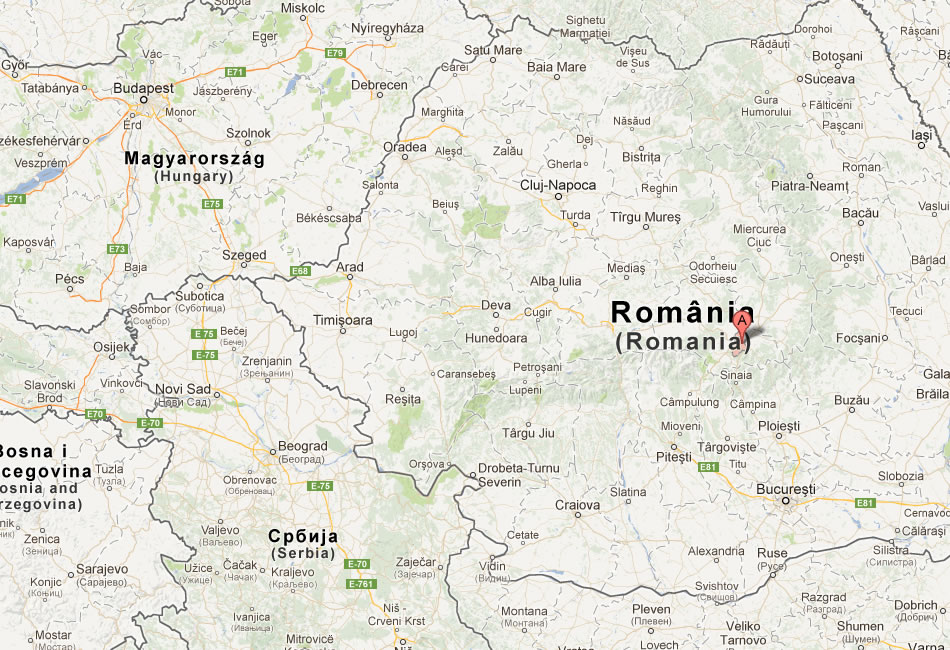 map of Brasov romania