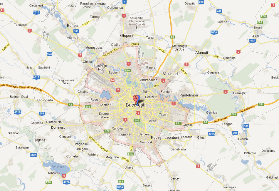 Bucharest Map And Bucharest Satellite Image