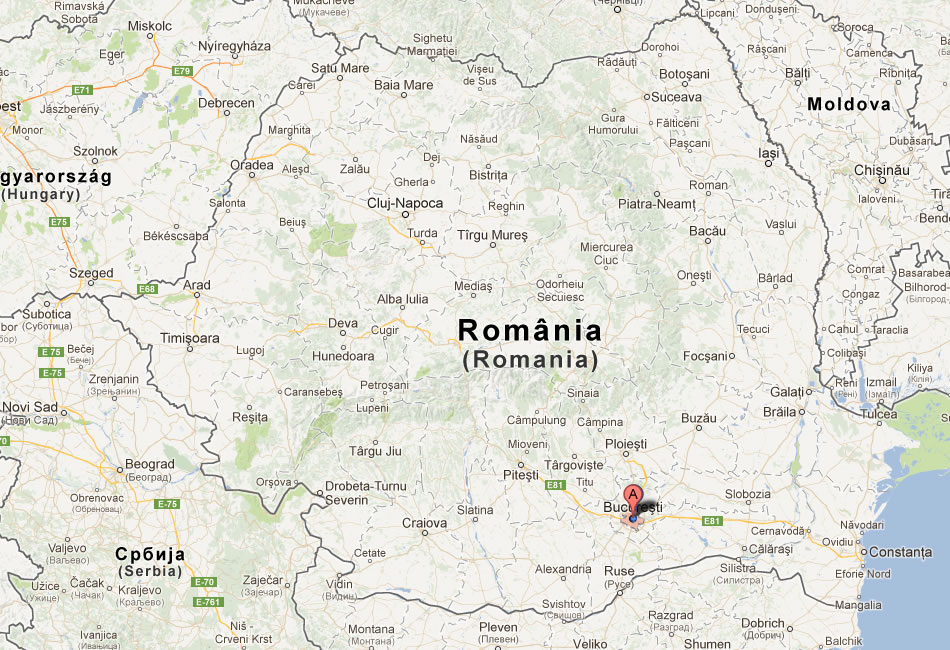 map of Bucharest romania