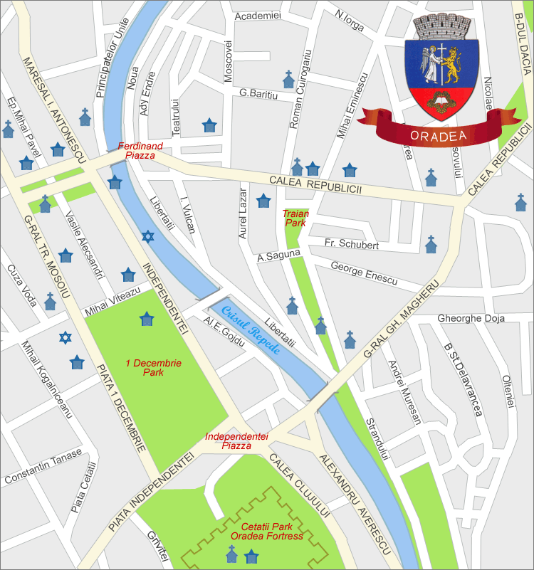 Oradea map