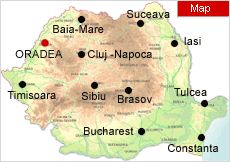 oradea map romania