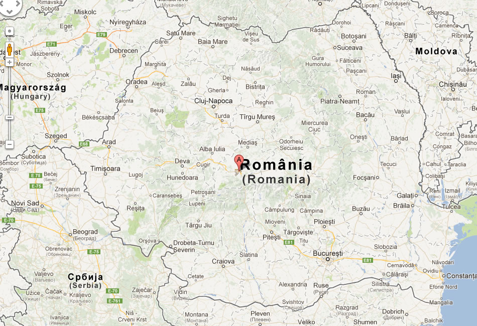 map of Sibiu romania