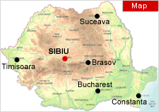 sibiu map romania