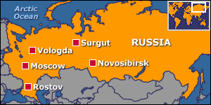 Novosibirsk russia map