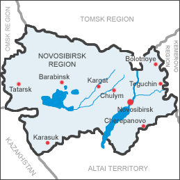 Novosibirsk province map