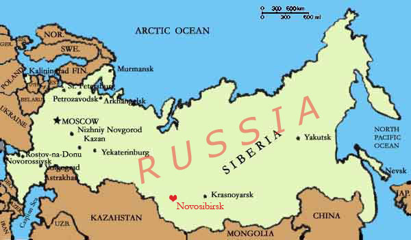 russia novosibirsk map