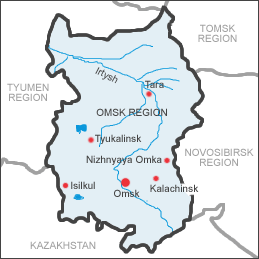 Omsk province map