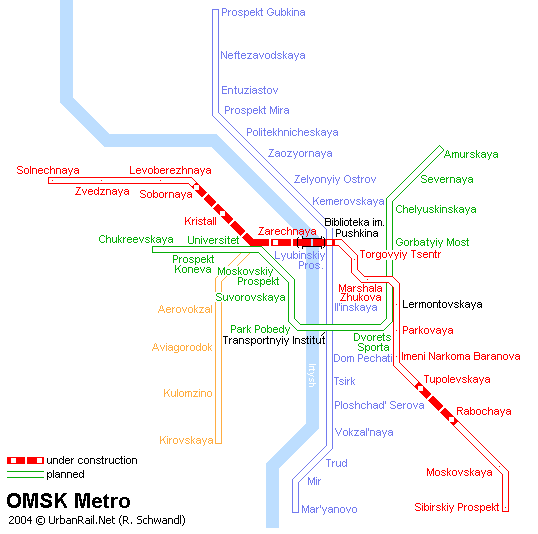omsk metro map