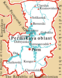 Perm province map