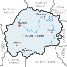 Ryazan province map
