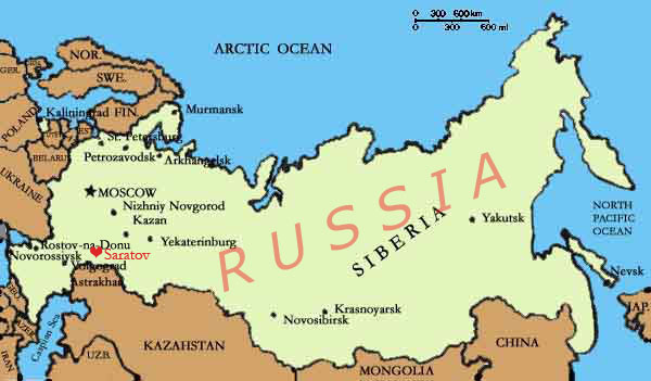 russia saratov map