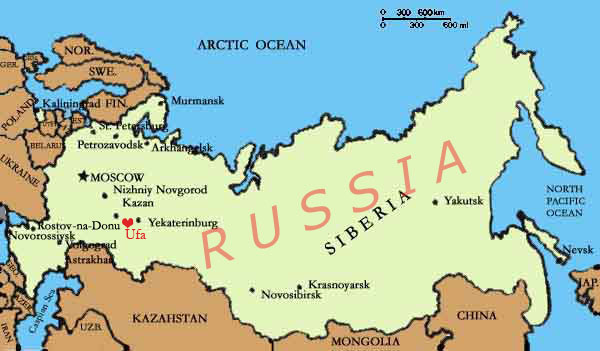 russia ufa map