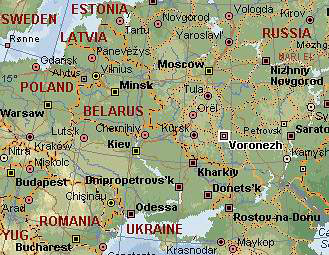 russia map Voronezh