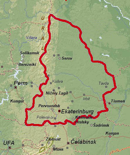 ekaterinburg map