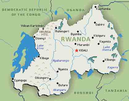 rwanda maps