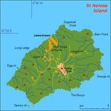 saint helena political map