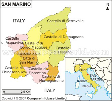 map of san marino