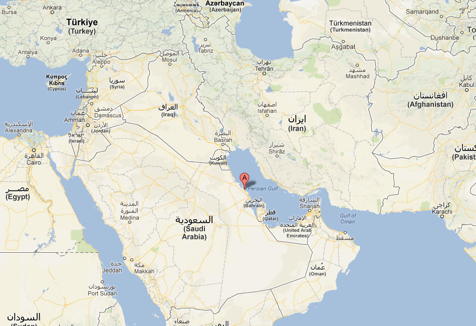 map of Al Jubayl saudi arabia