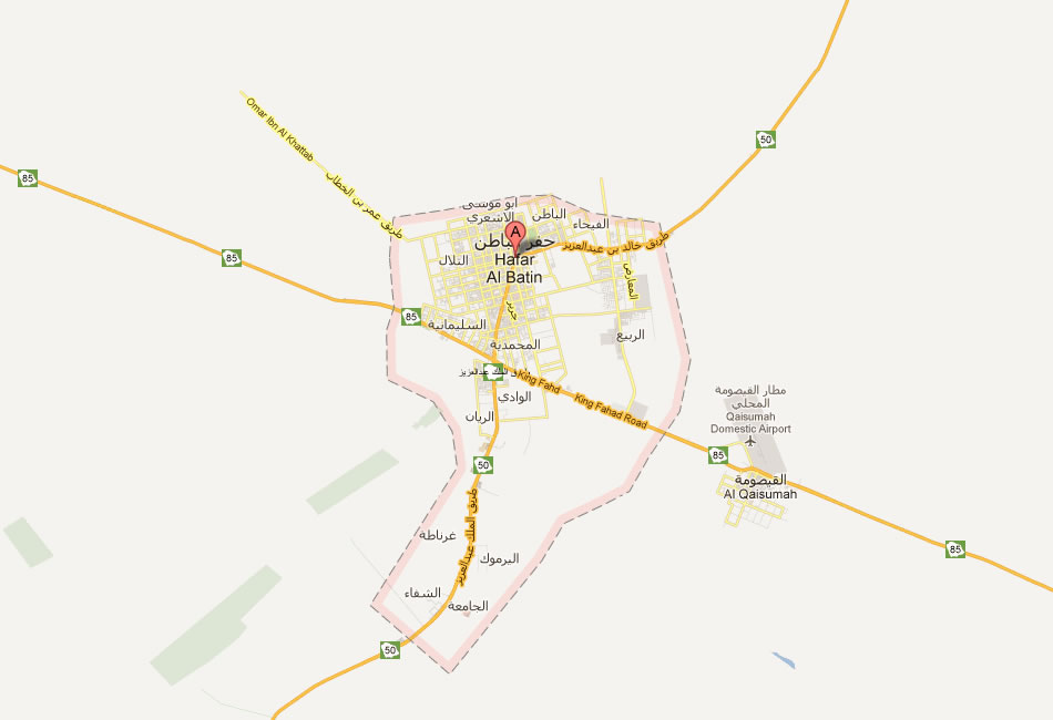 map of Hafar al Batin