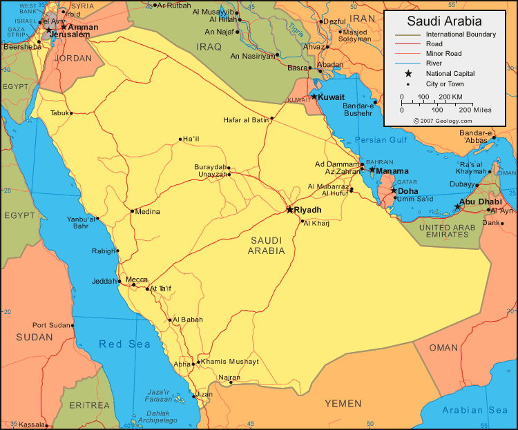 saudi arabia map Hafar al Batin