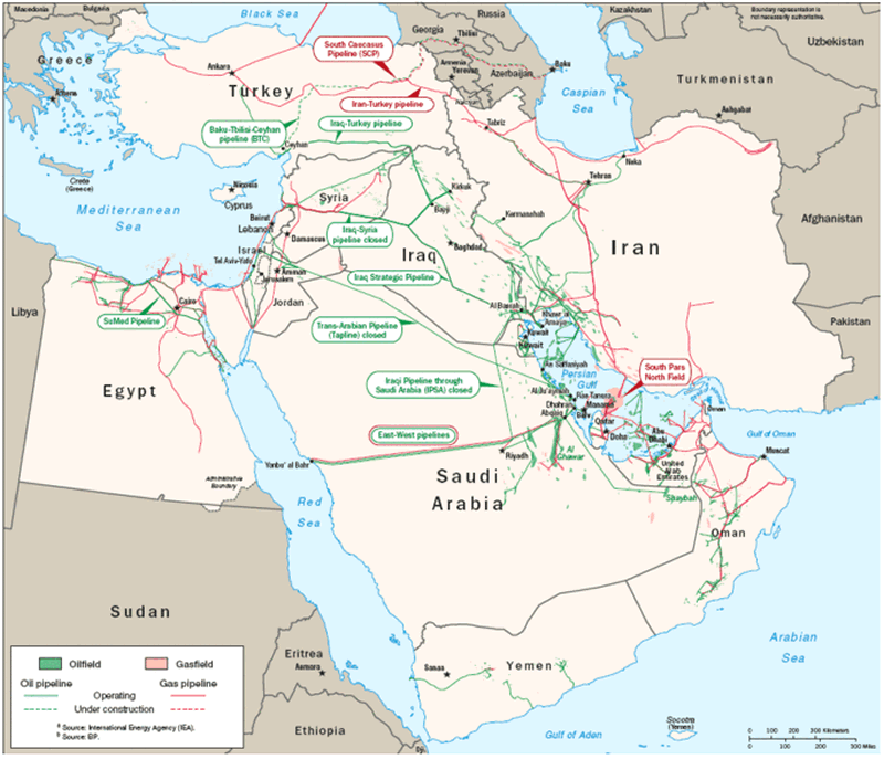 saudi arabia oil gas infrastructure persian gulf