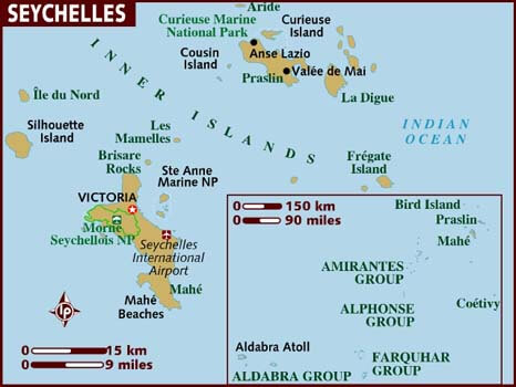 Map Seychelles