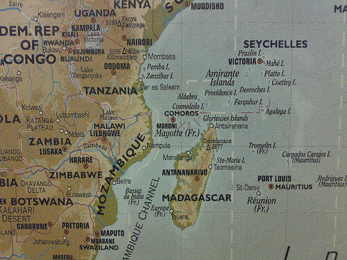 Seychelles Map Madagascar