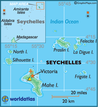 seychelles map